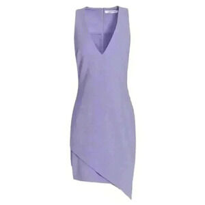 NWT ELIZABETH AND JAMES Rosa Dress Asymmetrical Purple Lavender Size 2 4 6